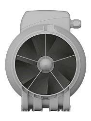 Вентилятор канальный TYPHOON осевой двухскоростной D150 пластик ERA PRO